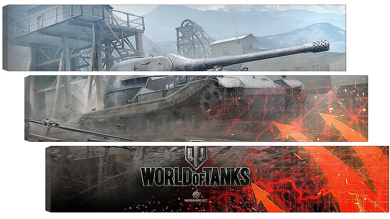 Модульная картина - world of tanks, wargaming net, wot