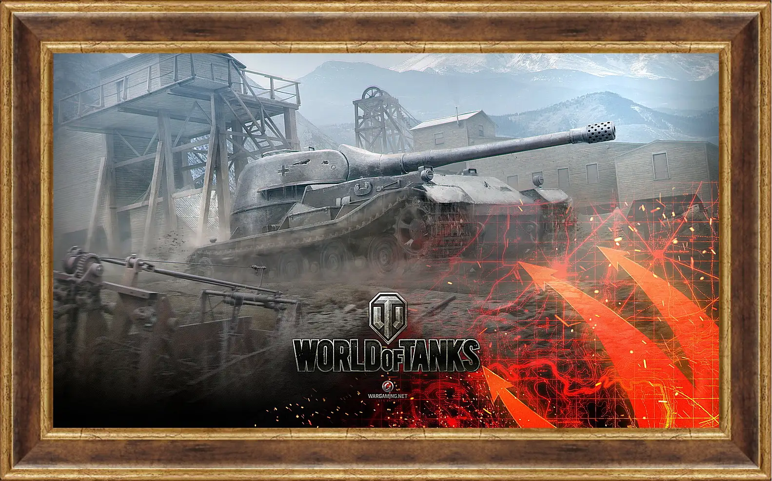 Картина в раме - world of tanks, wargaming net, wot