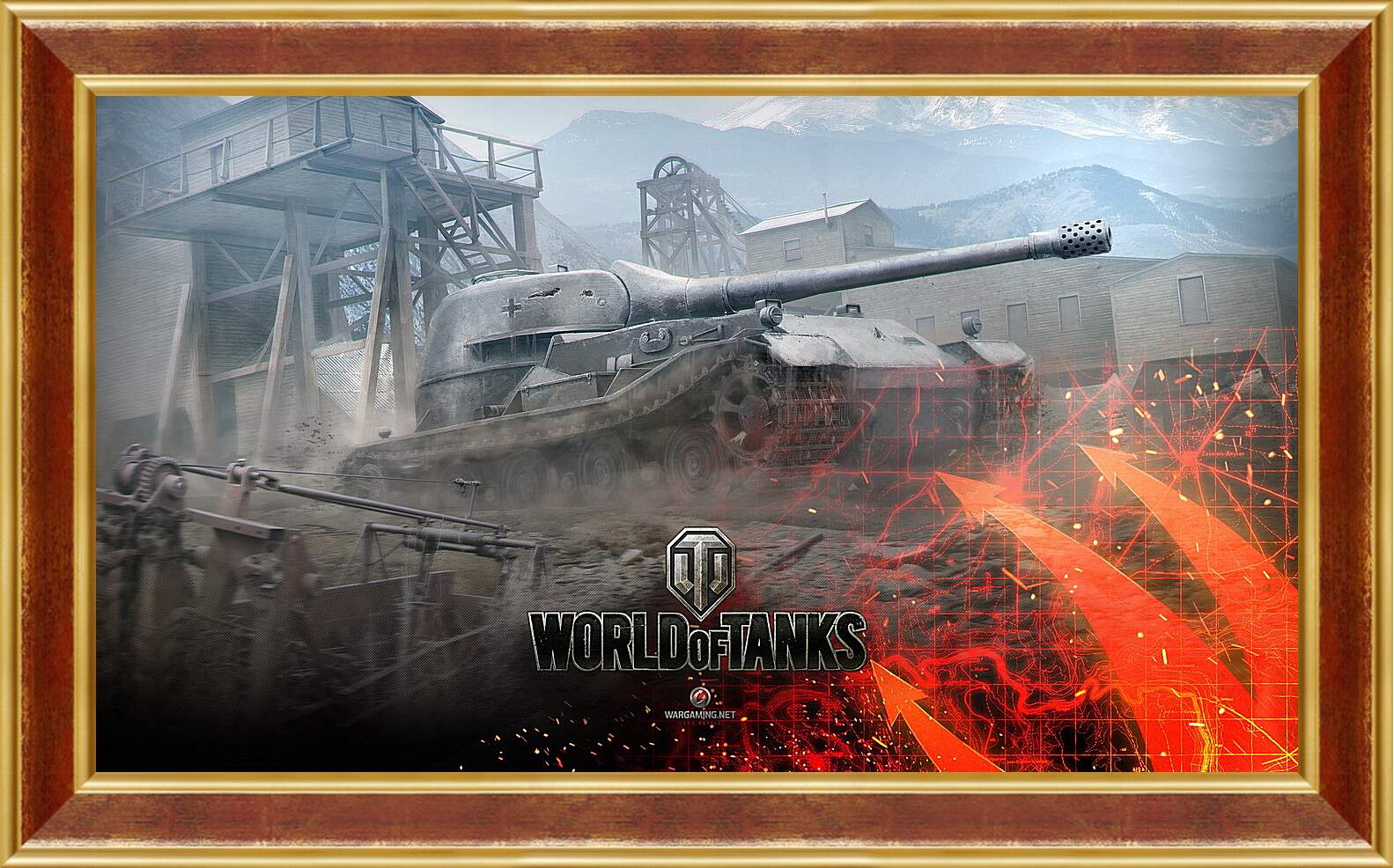 Картина в раме - world of tanks, wargaming net, wot