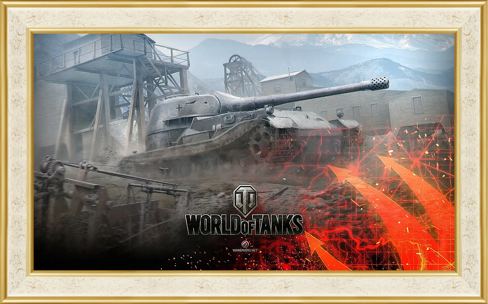 Картина в раме - world of tanks, wargaming net, wot