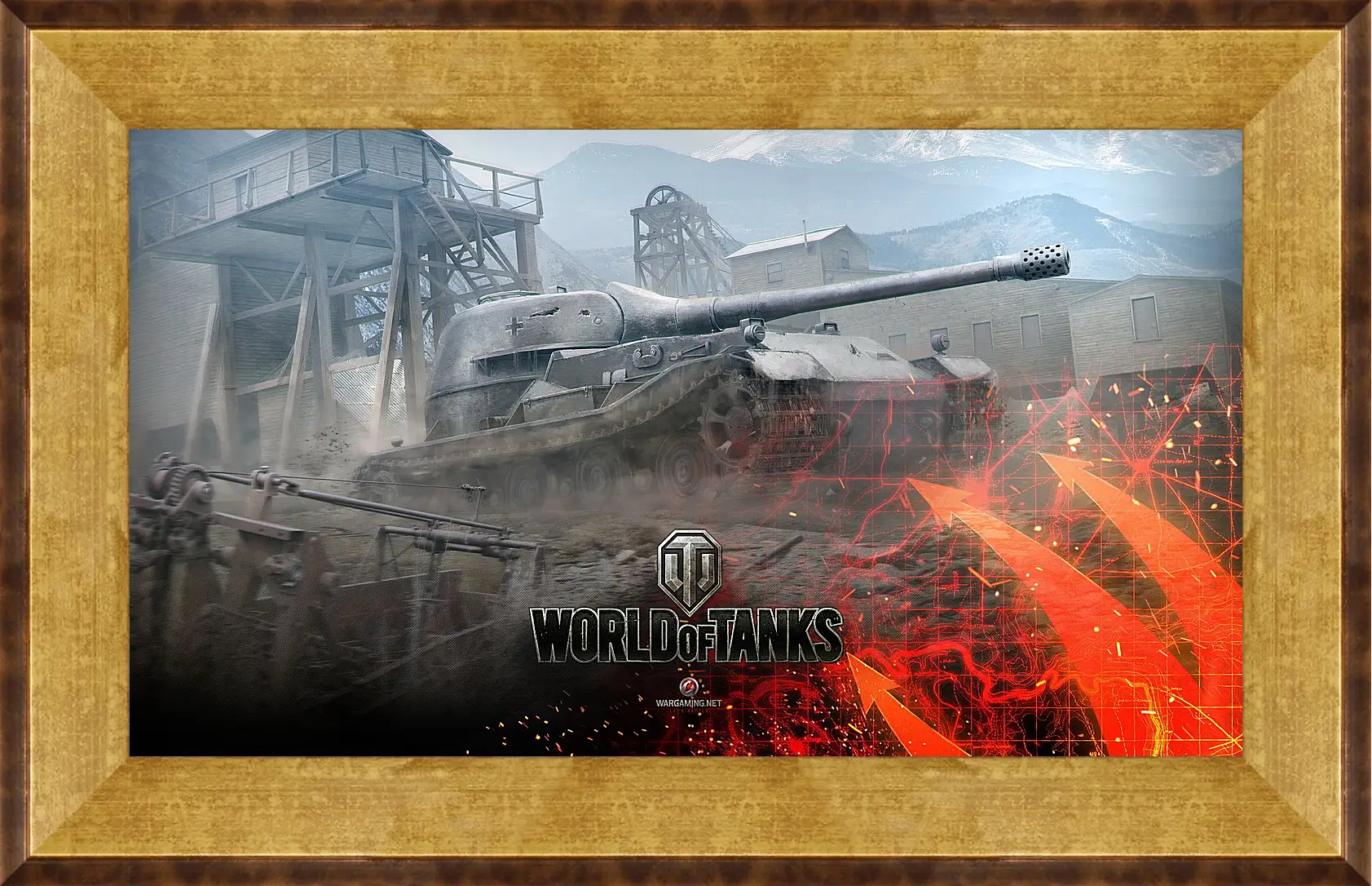 Картина в раме - world of tanks, wargaming net, wot