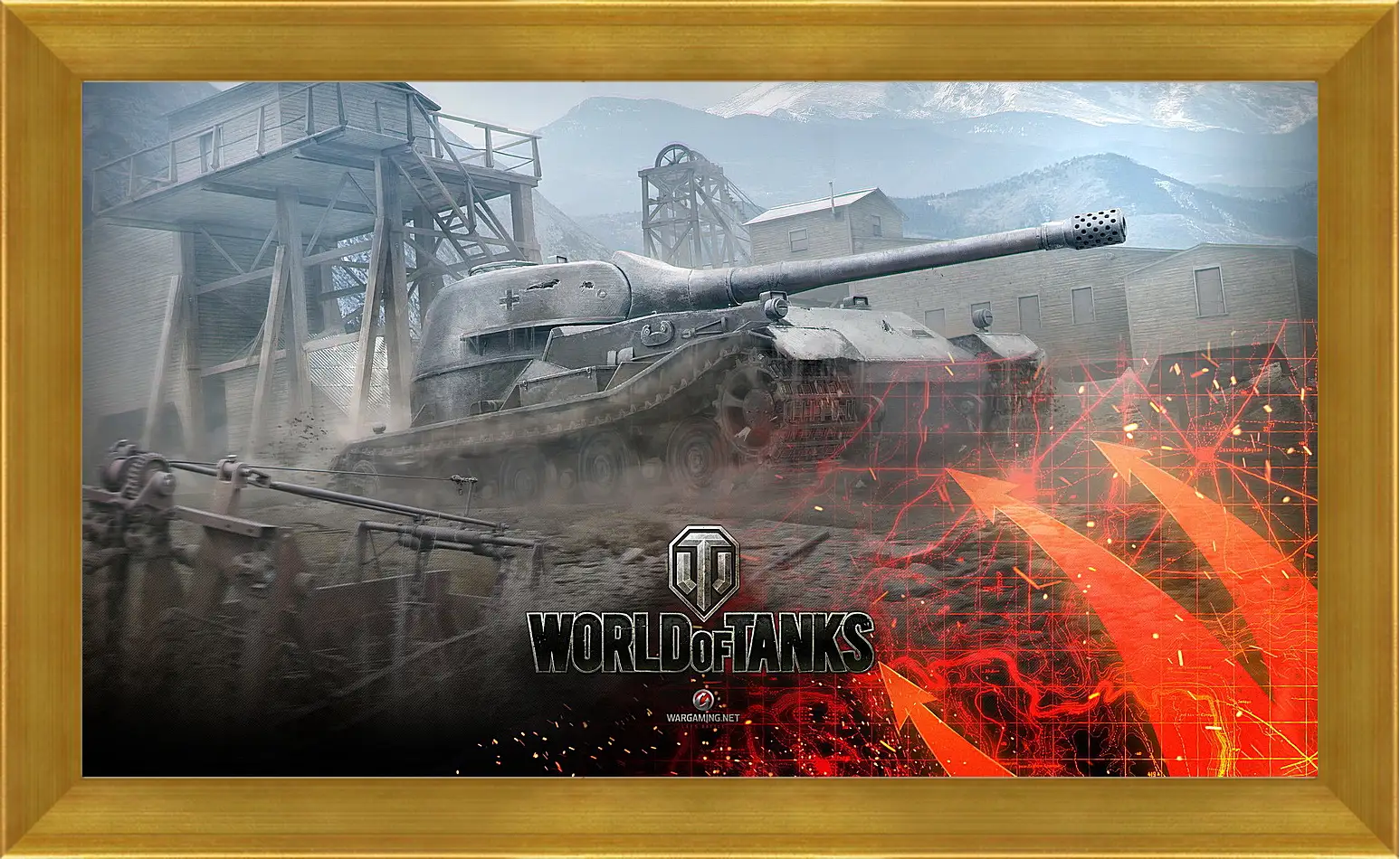 Картина в раме - world of tanks, wargaming net, wot