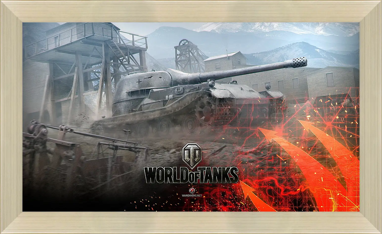 Картина в раме - world of tanks, wargaming net, wot