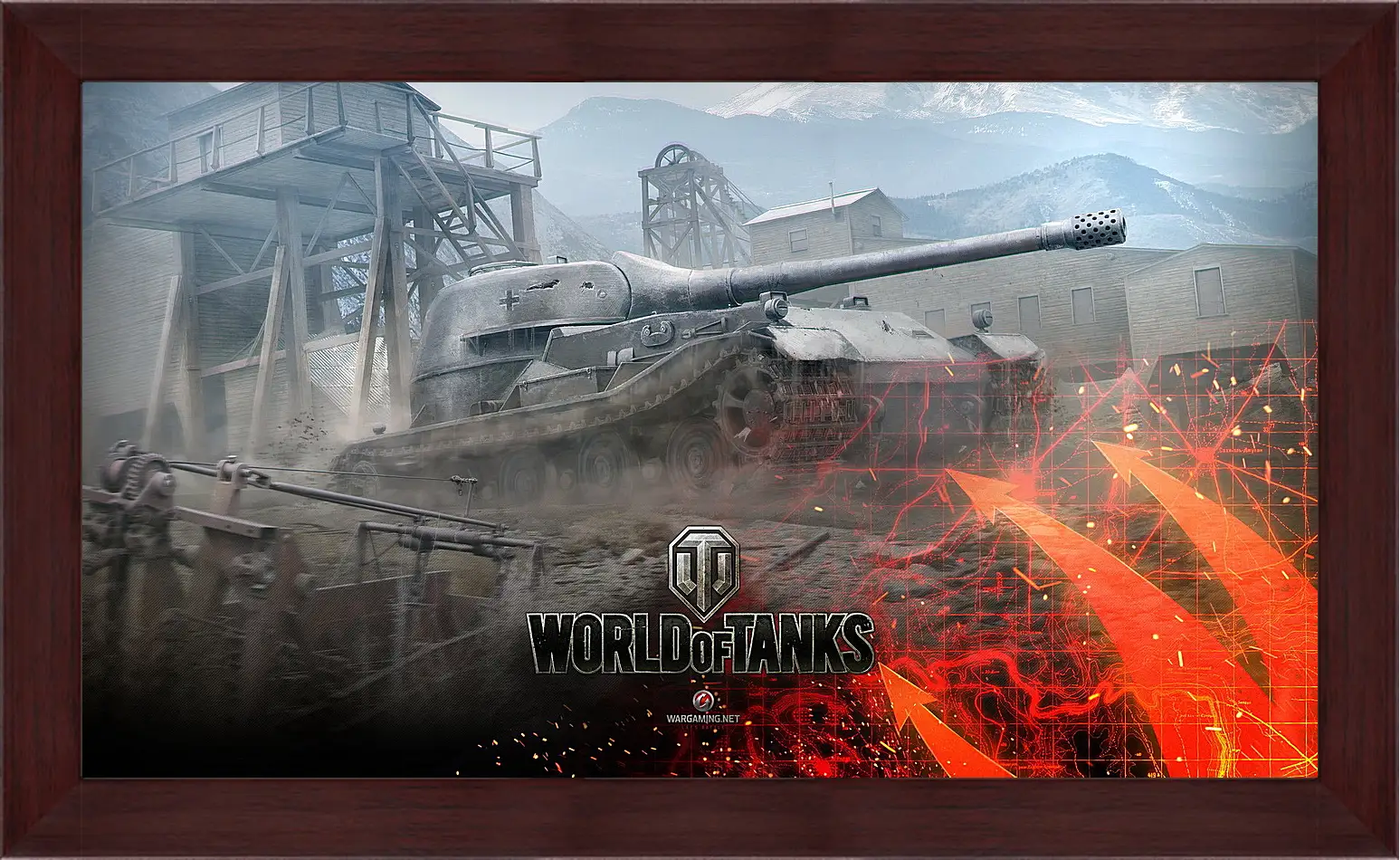 Картина в раме - world of tanks, wargaming net, wot