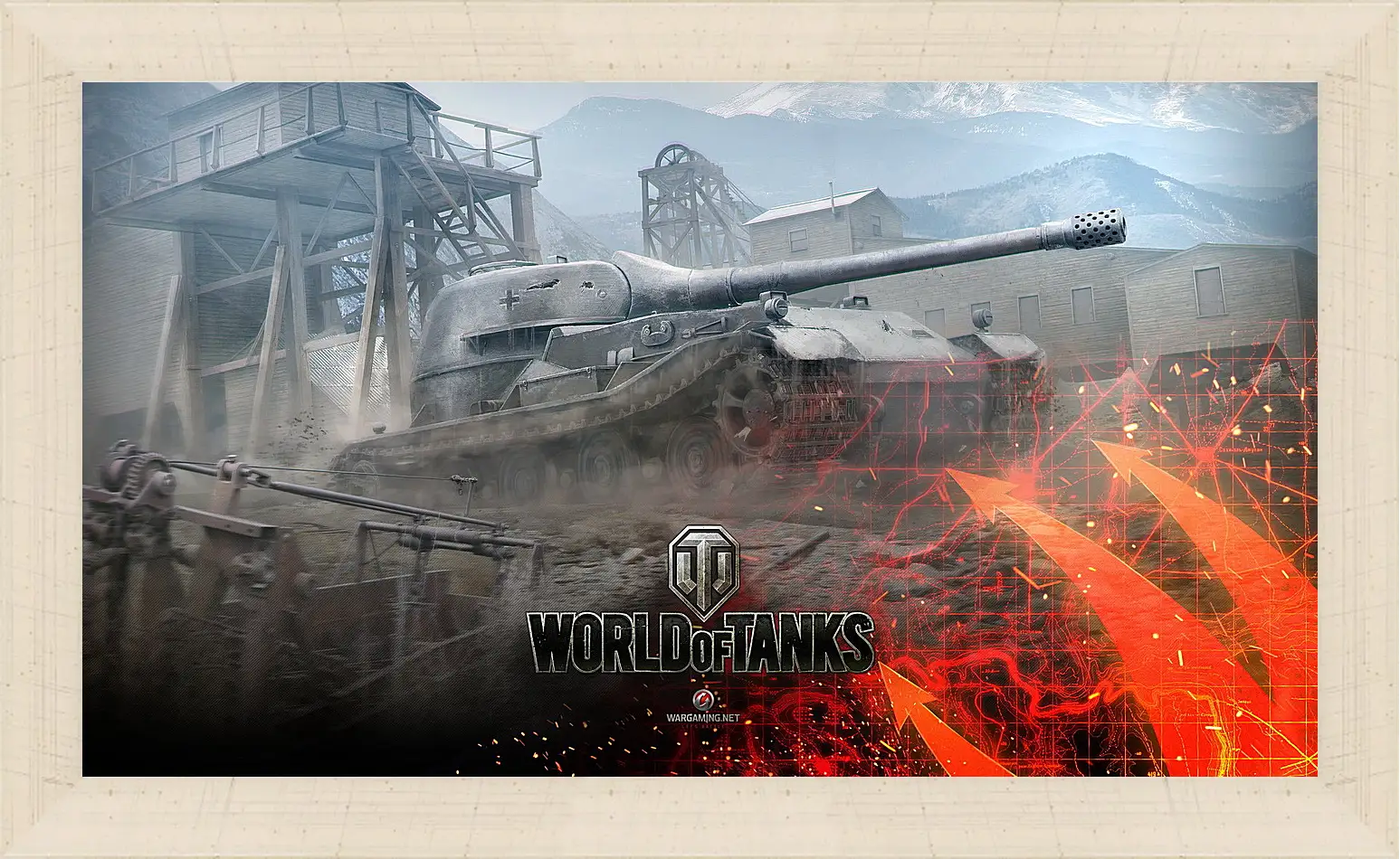 Картина в раме - world of tanks, wargaming net, wot