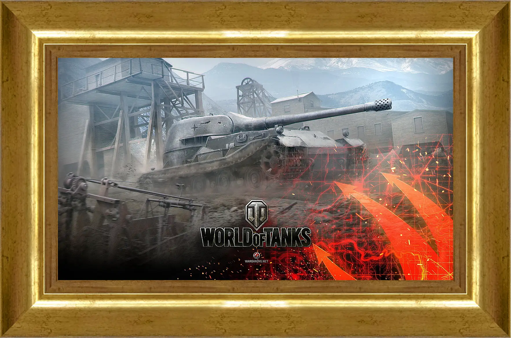 Картина в раме - world of tanks, wargaming net, wot