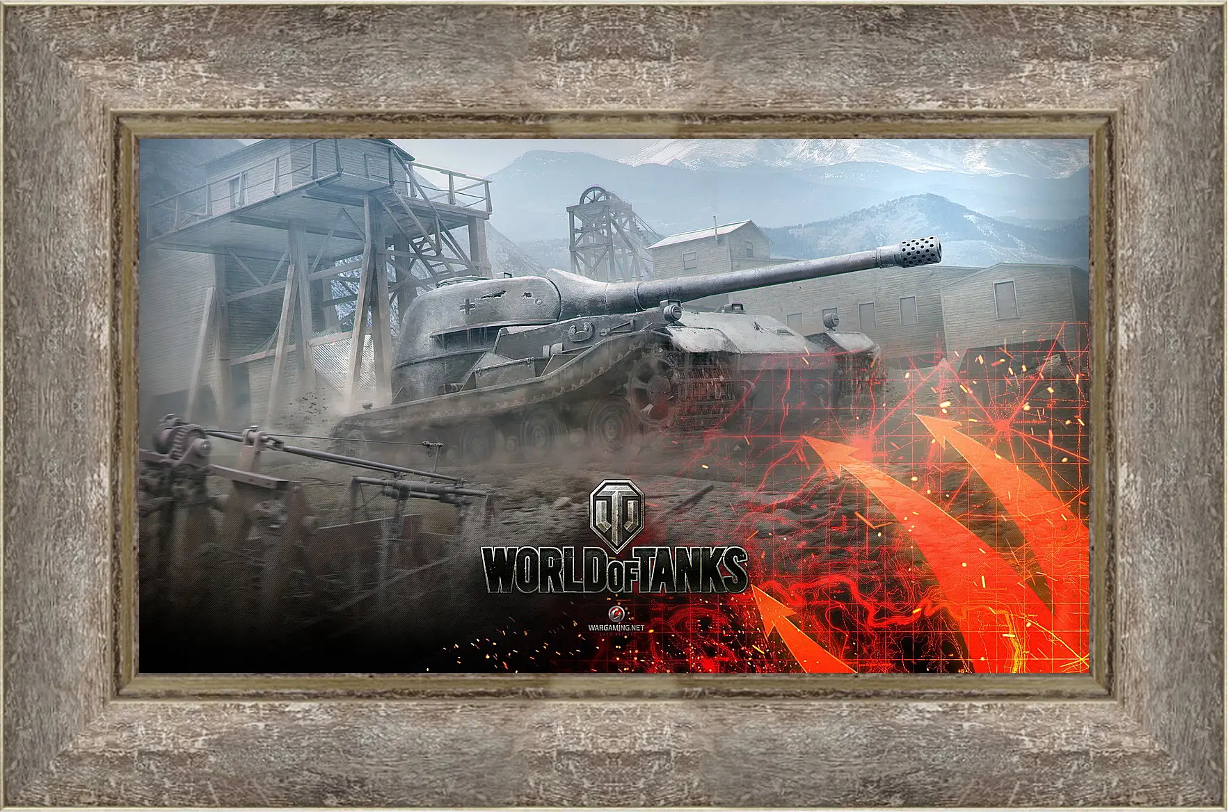 Картина в раме - world of tanks, wargaming net, wot