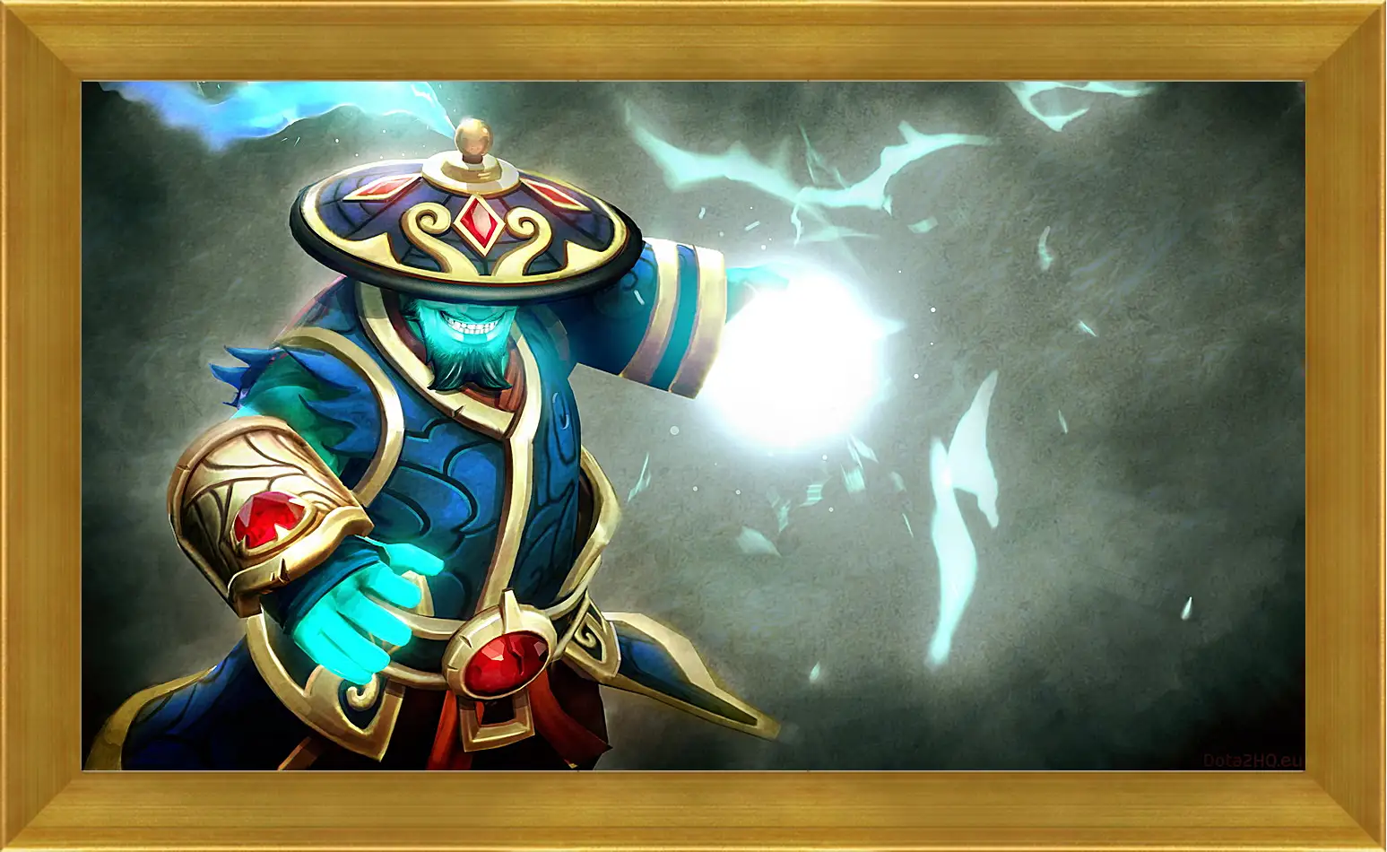 Картина в раме - dota 2, storm spirit, gifts of fortune set