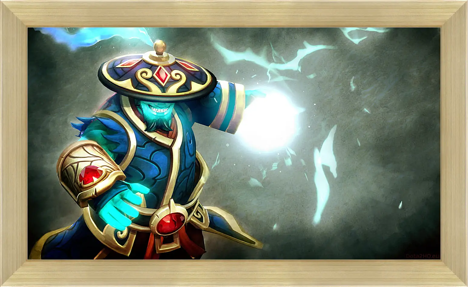 Картина в раме - dota 2, storm spirit, gifts of fortune set