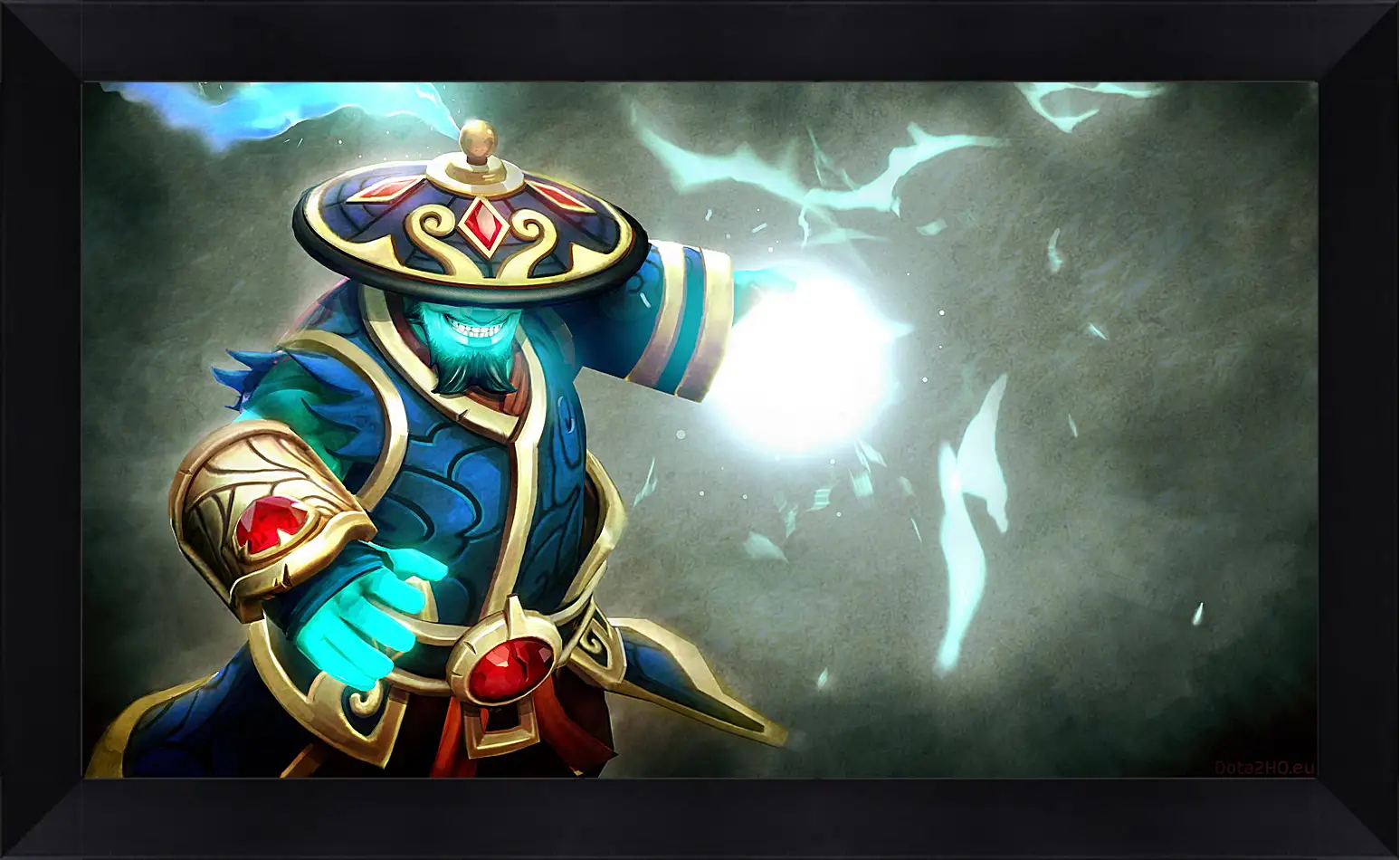 Картина в раме - dota 2, storm spirit, gifts of fortune set