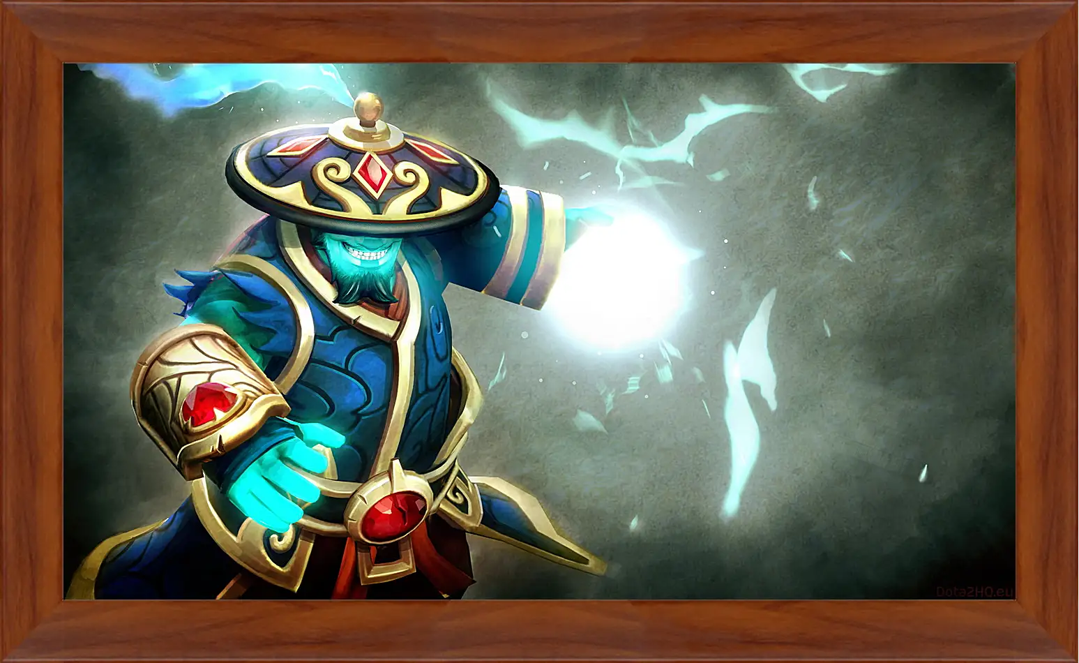 Картина в раме - dota 2, storm spirit, gifts of fortune set