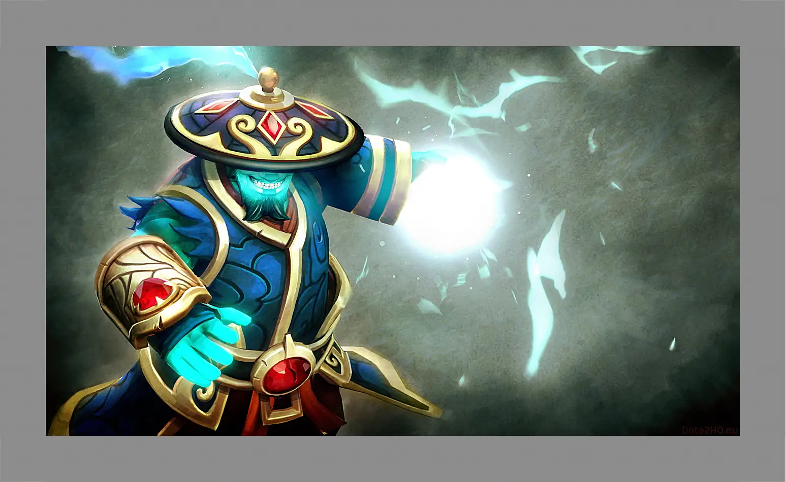 Картина в раме - dota 2, storm spirit, gifts of fortune set