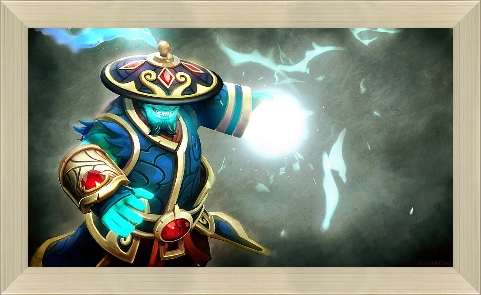 Картина в раме - dota 2, storm spirit, gifts of fortune set