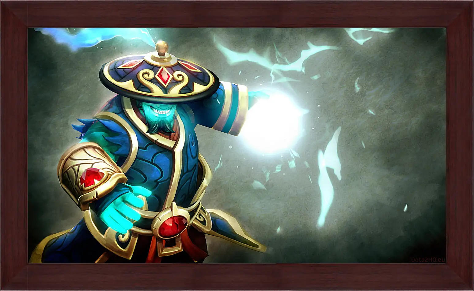 Картина в раме - dota 2, storm spirit, gifts of fortune set