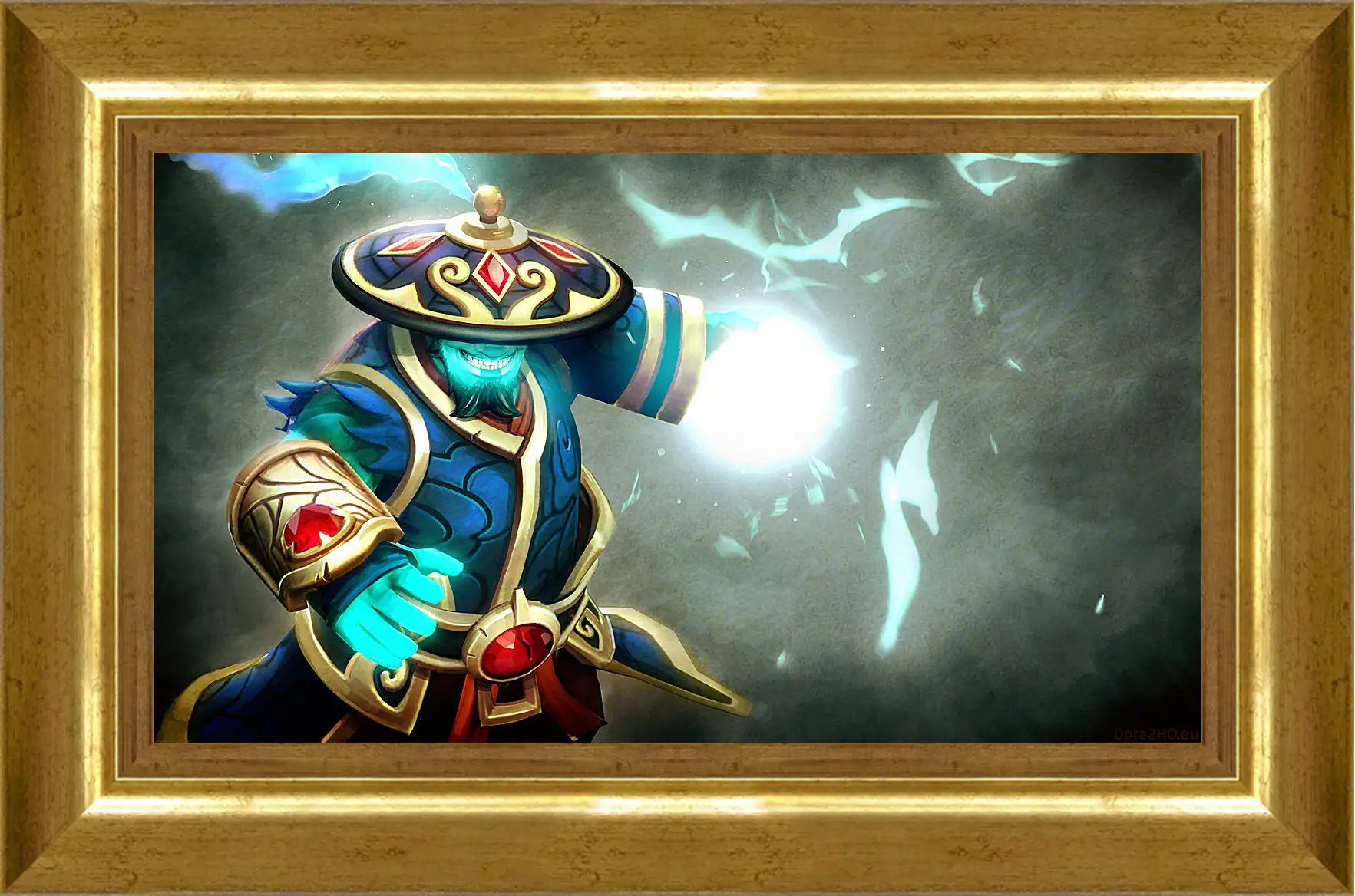 Картина в раме - dota 2, storm spirit, gifts of fortune set