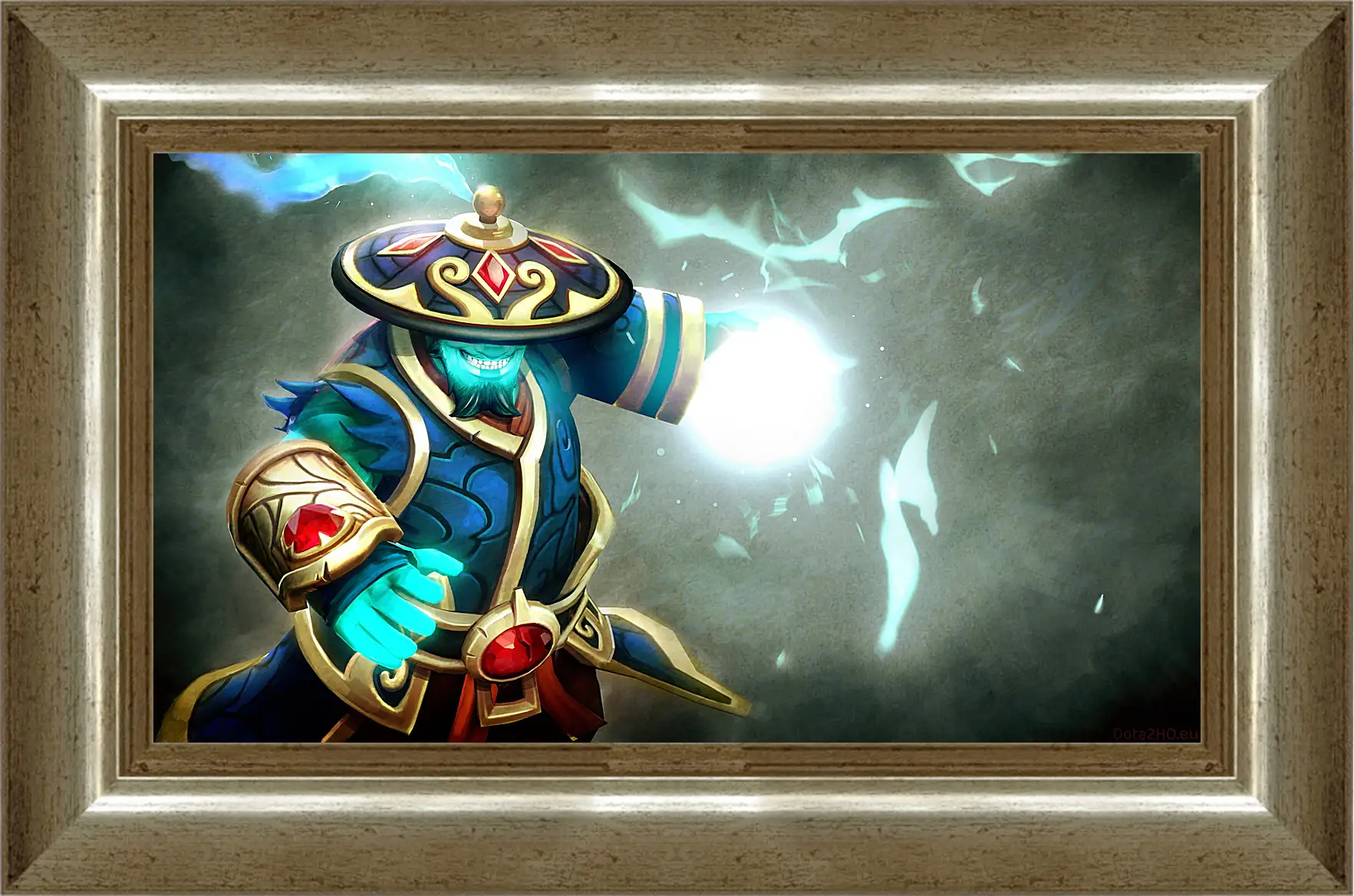 Картина в раме - dota 2, storm spirit, gifts of fortune set