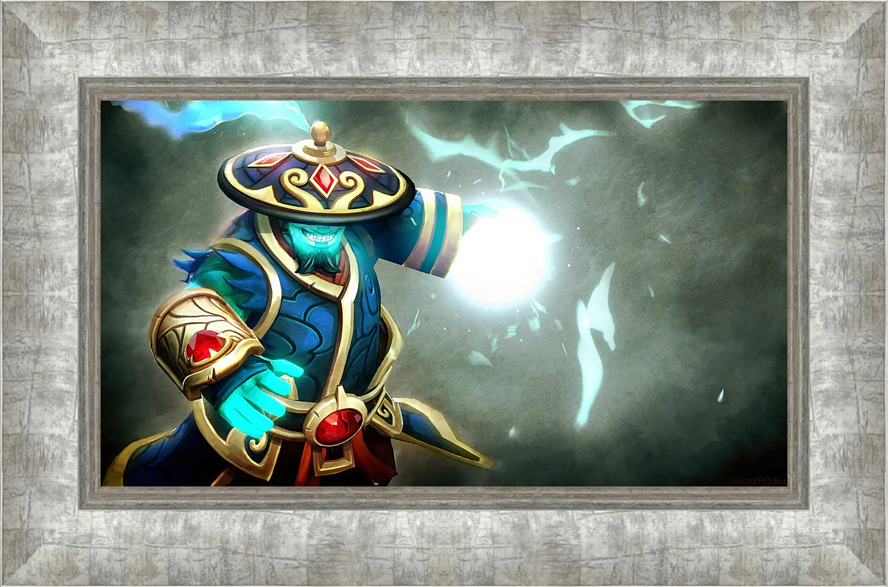 Картина в раме - dota 2, storm spirit, gifts of fortune set