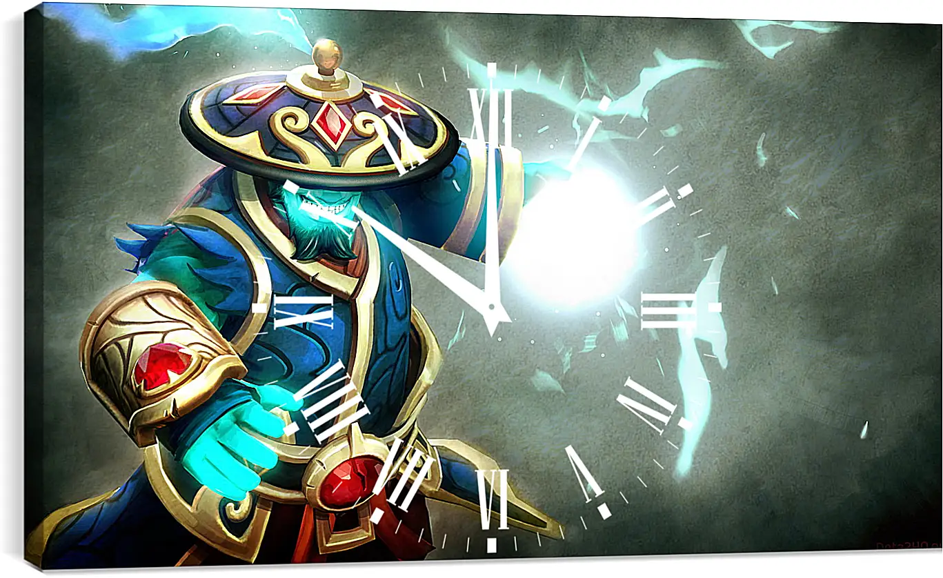 Часы картина - dota 2, storm spirit, gifts of fortune set