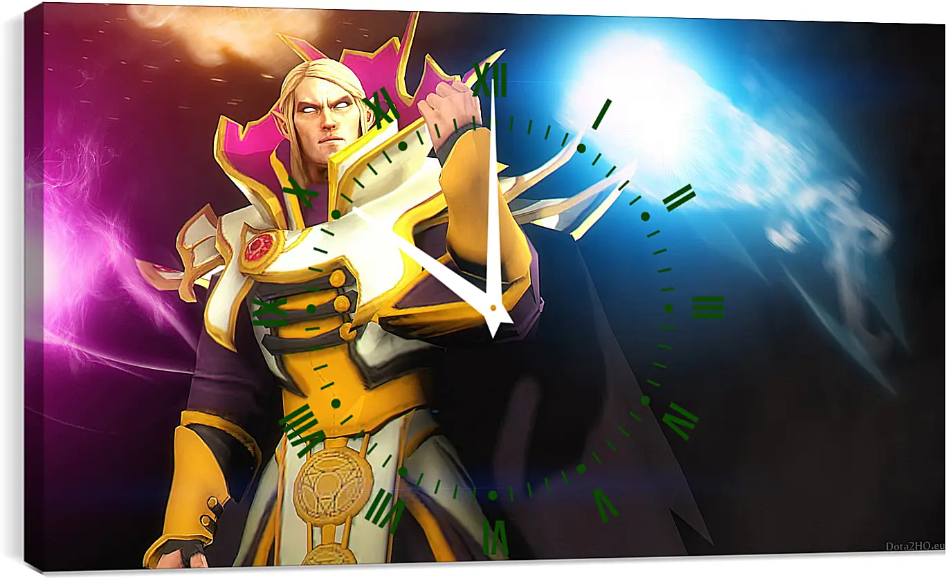 Часы картина - invoker, dota 2, art