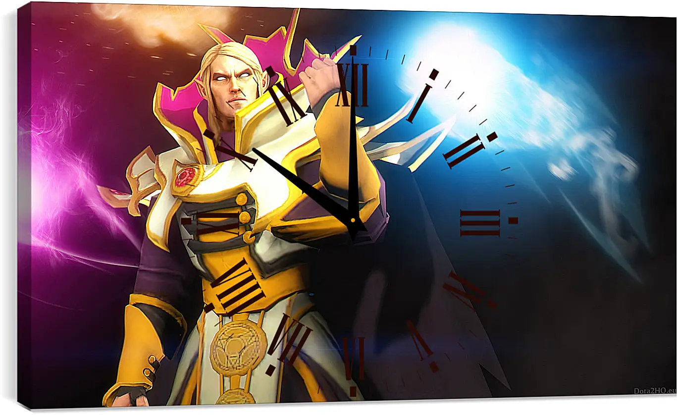 Часы картина - invoker, dota 2, art