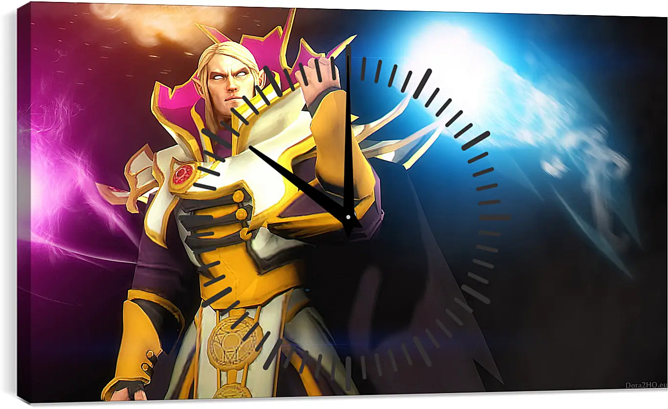 Часы картина - invoker, dota 2, art