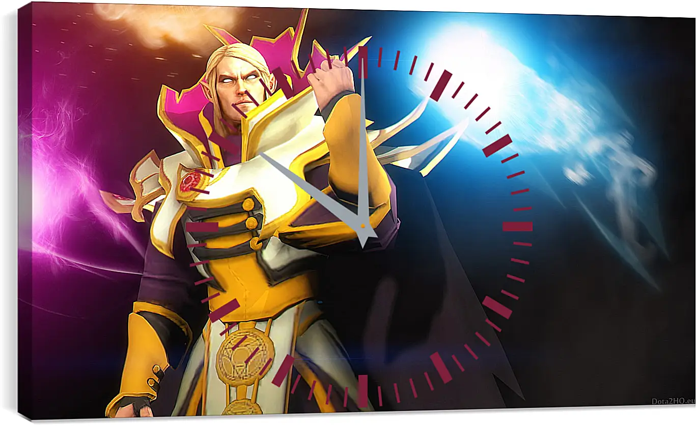 Часы картина - invoker, dota 2, art