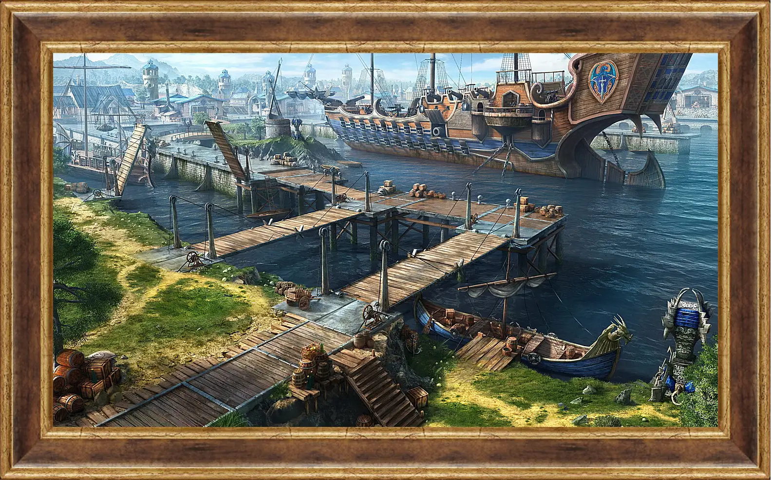 Картина в раме - dragon eternity, art, game port
