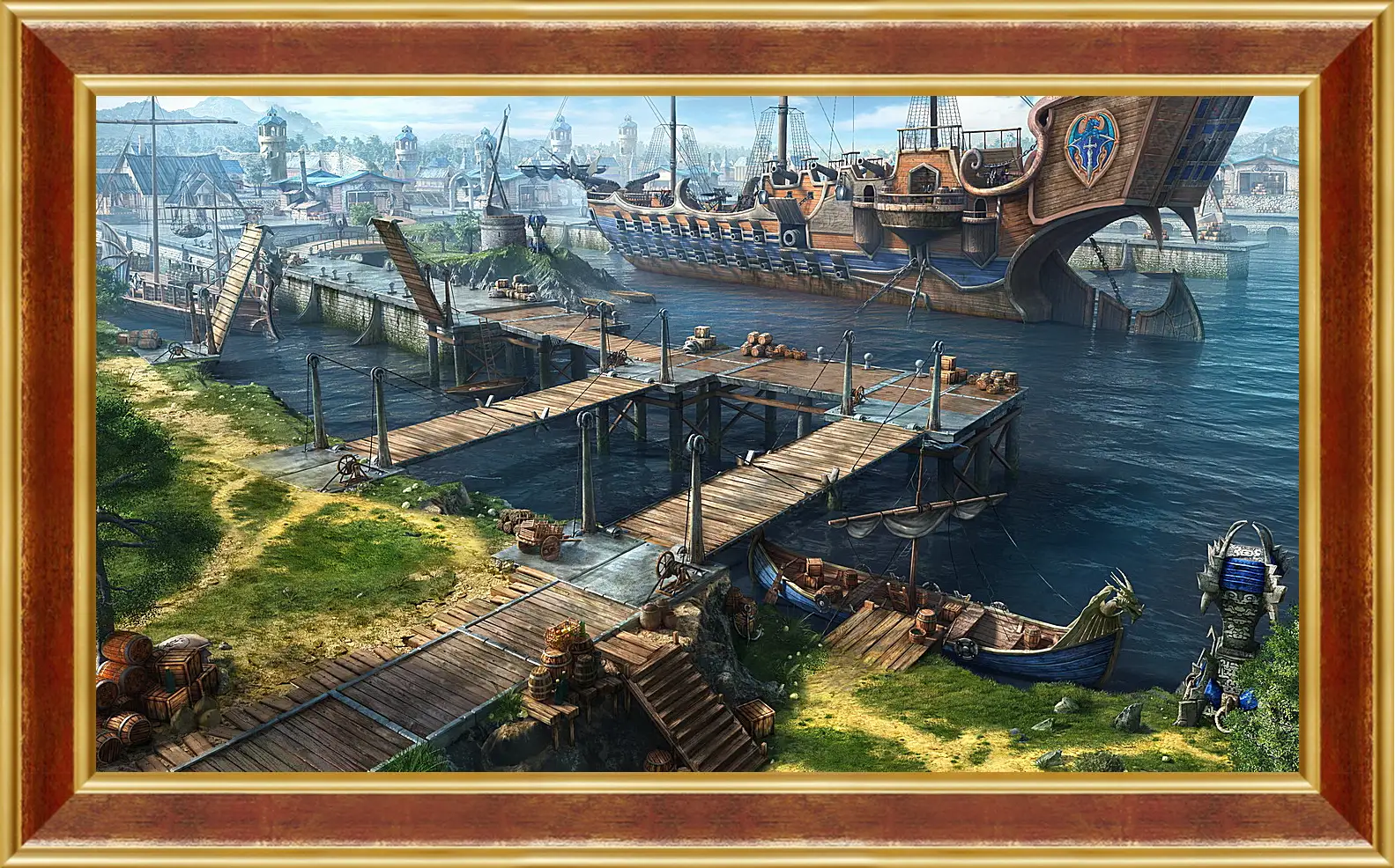 Картина в раме - dragon eternity, art, game port
