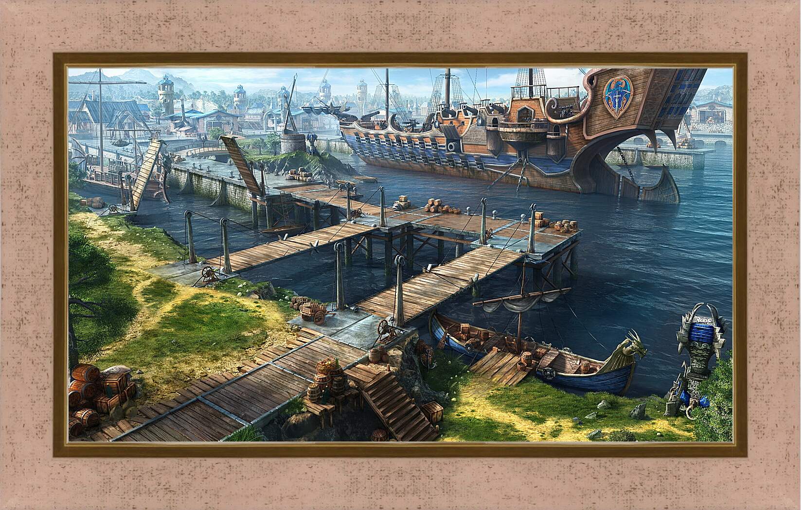 Картина в раме - dragon eternity, art, game port
