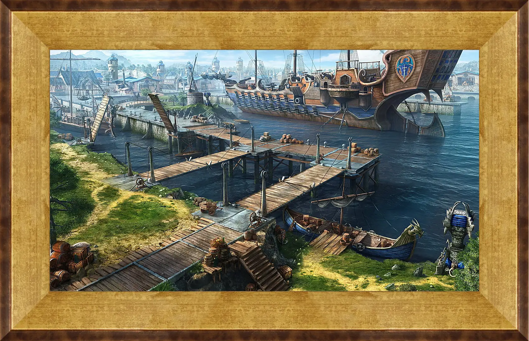 Картина в раме - dragon eternity, art, game port
