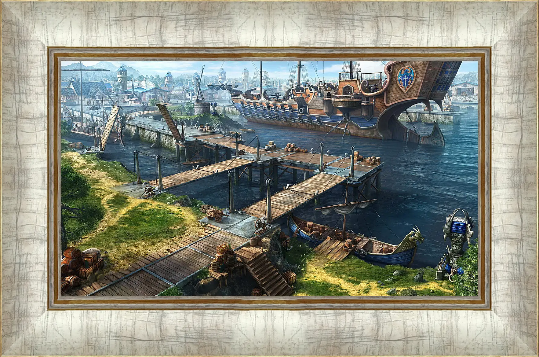 Картина в раме - dragon eternity, art, game port
