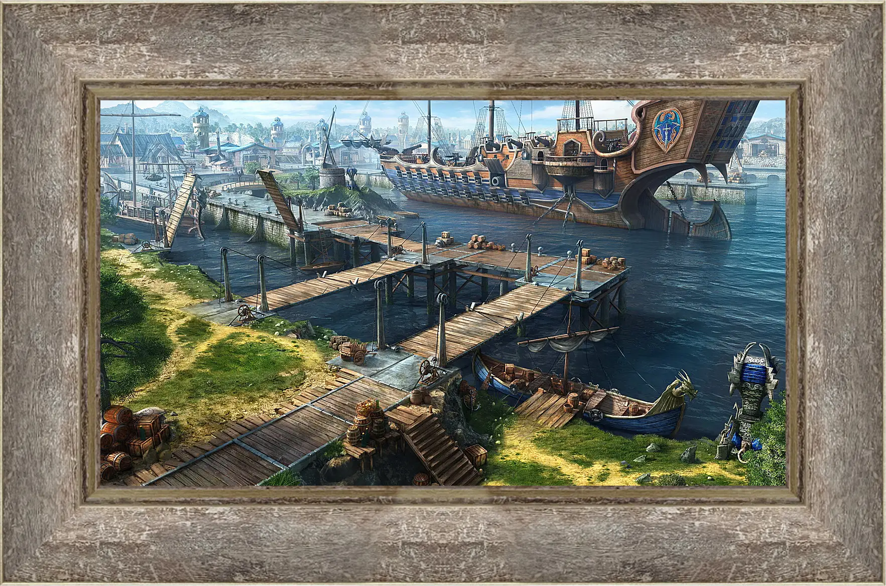 Картина в раме - dragon eternity, art, game port
