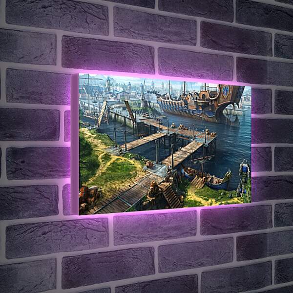 Лайтбокс световая панель - dragon eternity, art, game port
