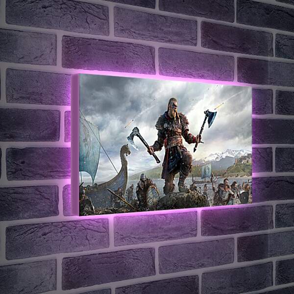 Лайтбокс световая панель - Assassins Creed Valhalla