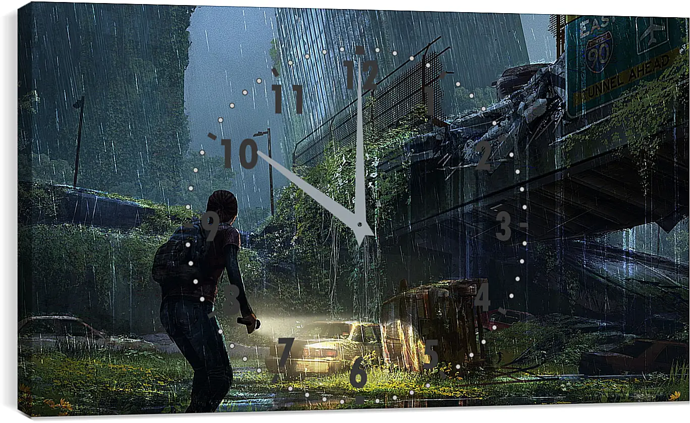 Часы картина - the last of us, apocalypse, girl
