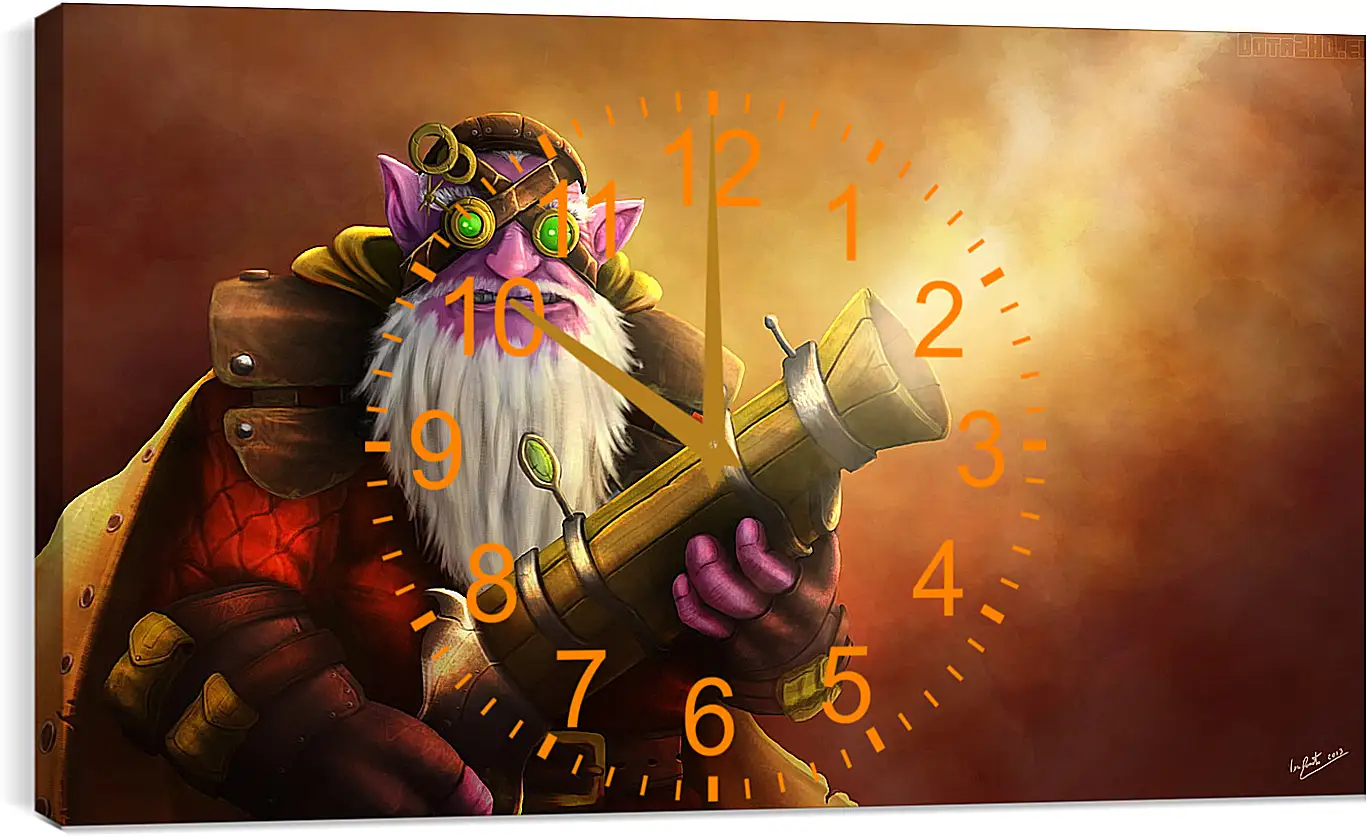 Часы картина - kardel sharpeye, dota 2, sniper