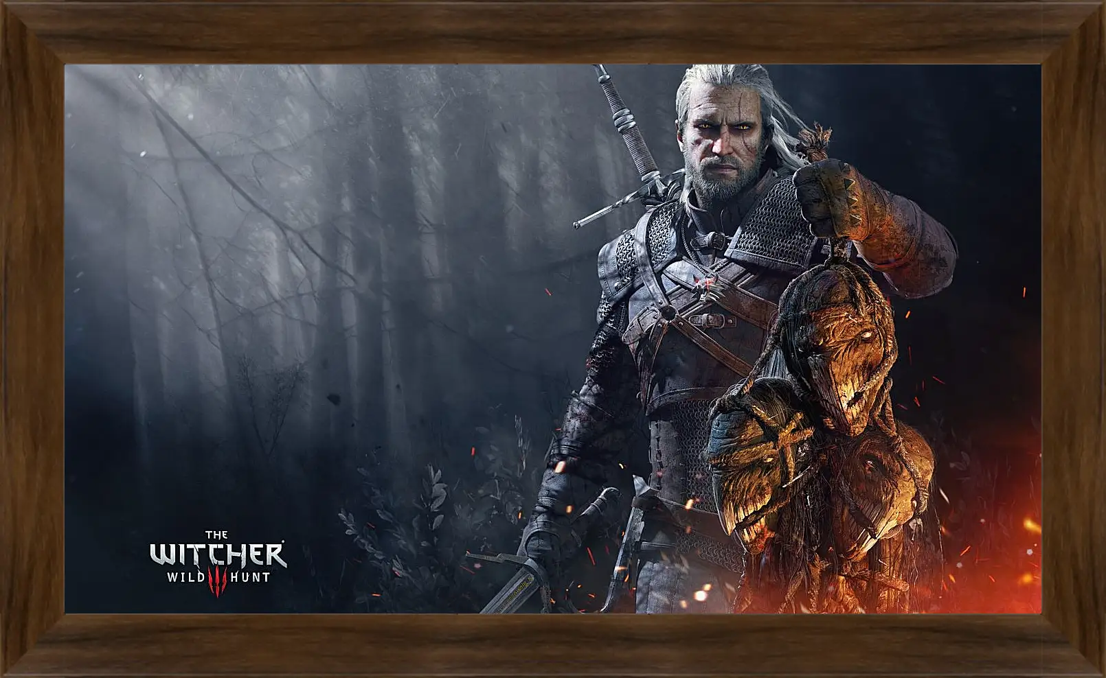 Картина в раме - The Witcher 3 (Ведьмак), Геральт с трофеем