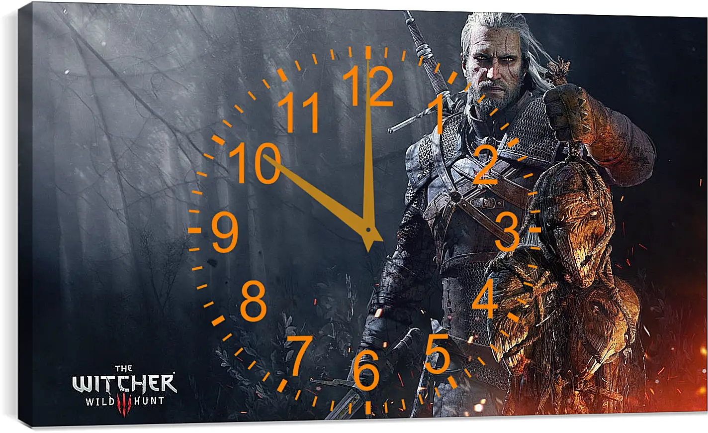 Часы картина - The Witcher 3 (Ведьмак), Геральт с трофеем