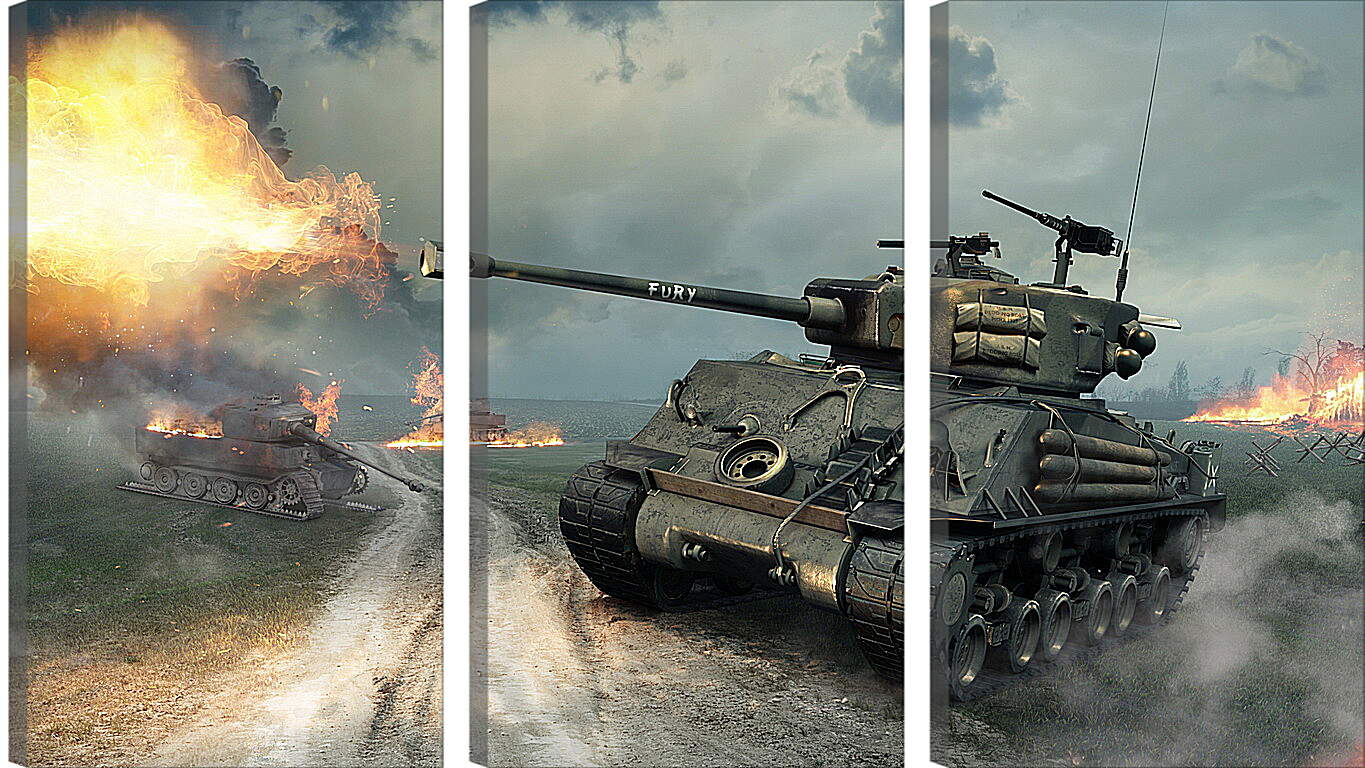 Модульная картина - world of tanks, world of tanks xbox 360 edition, world of tanks blitz