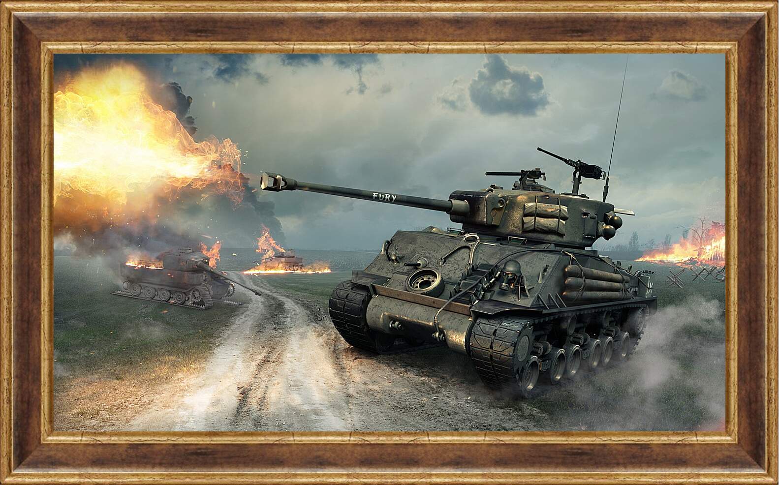 Картина в раме - world of tanks, world of tanks xbox 360 edition, world of tanks blitz