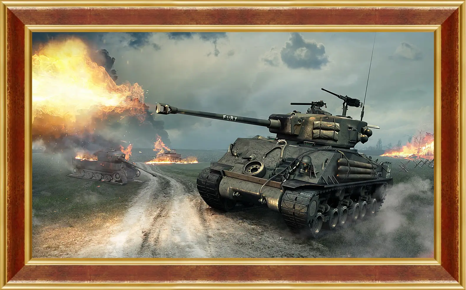 Картина в раме - world of tanks, world of tanks xbox 360 edition, world of tanks blitz