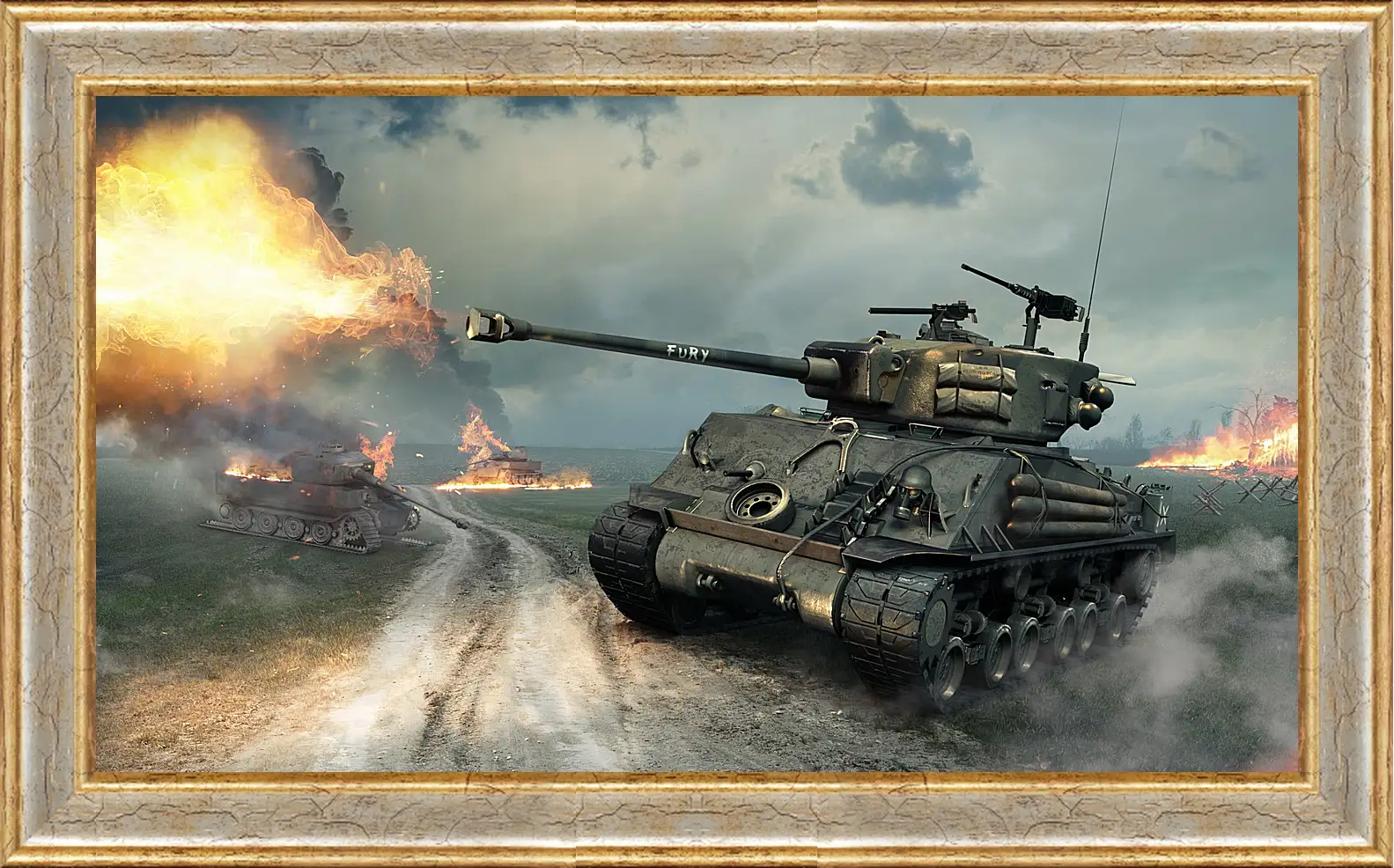 Картина в раме - world of tanks, world of tanks xbox 360 edition, world of tanks blitz