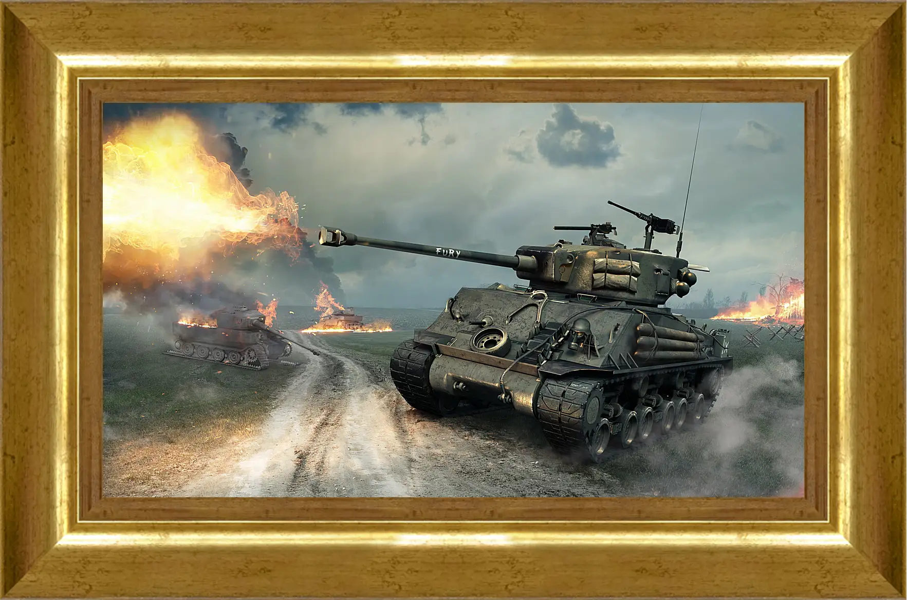 Картина в раме - world of tanks, world of tanks xbox 360 edition, world of tanks blitz