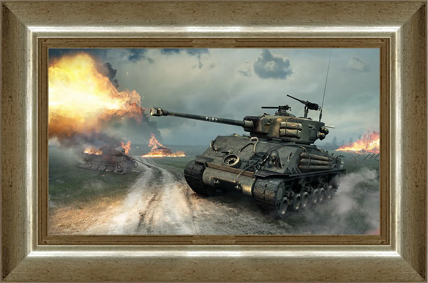 Картина в раме - world of tanks, world of tanks xbox 360 edition, world of tanks blitz