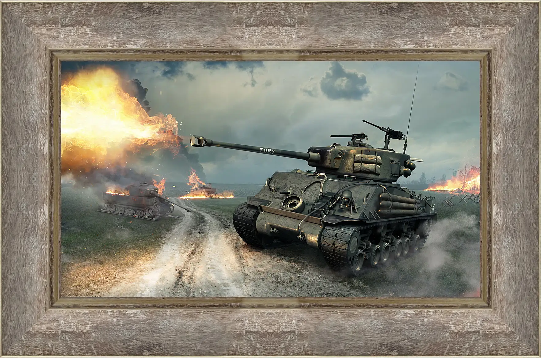 Картина в раме - world of tanks, world of tanks xbox 360 edition, world of tanks blitz