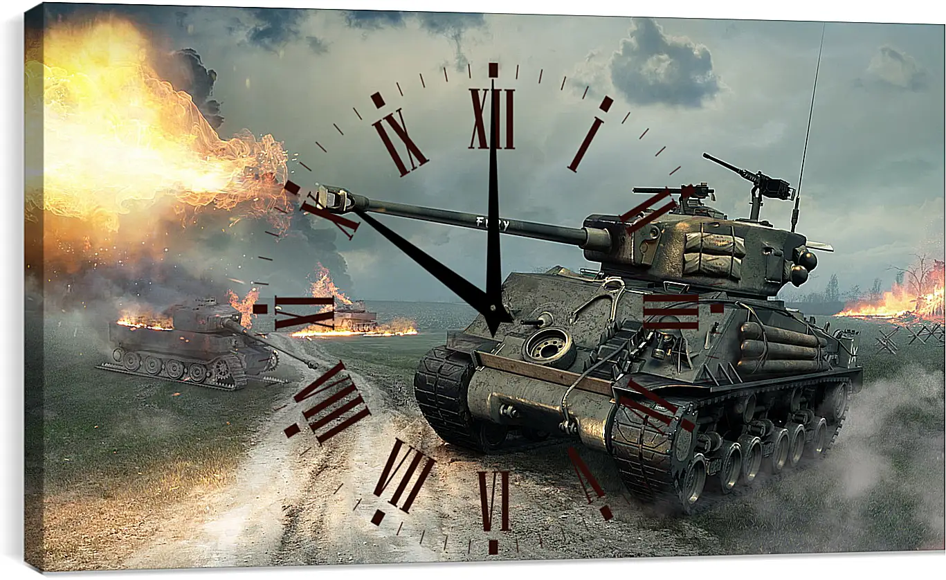 Часы картина - world of tanks, world of tanks xbox 360 edition, world of tanks blitz