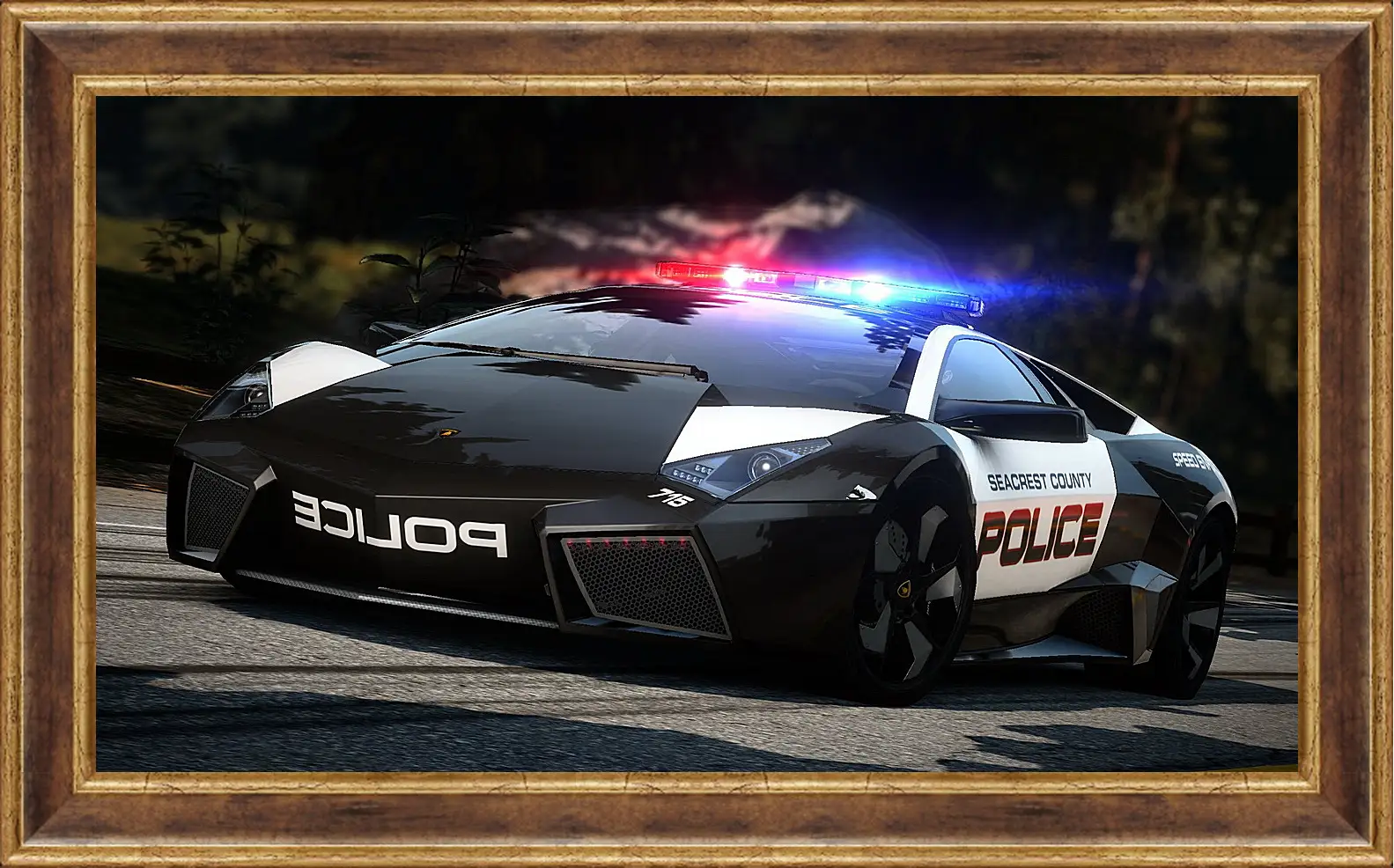 Картина в раме - nfs, need for speed, police
