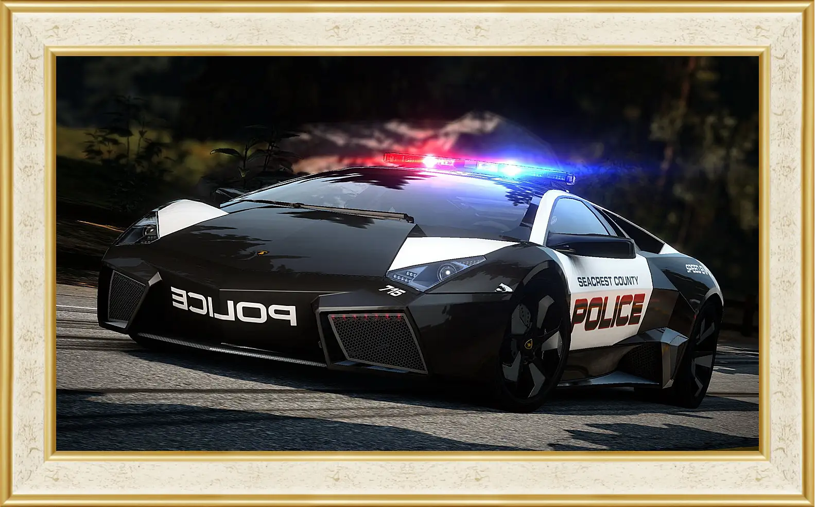 Картина в раме - nfs, need for speed, police
