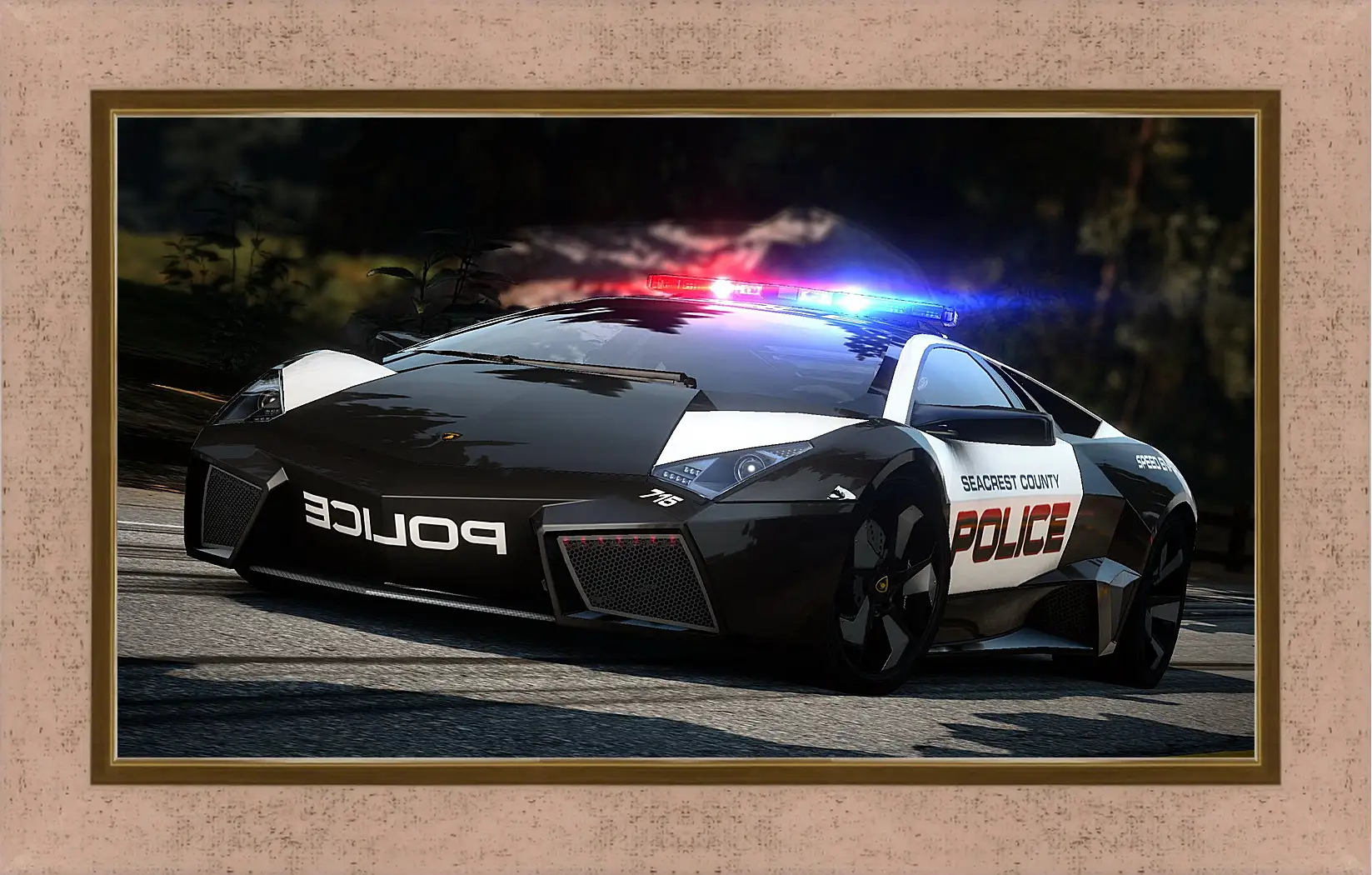 Картина в раме - nfs, need for speed, police
