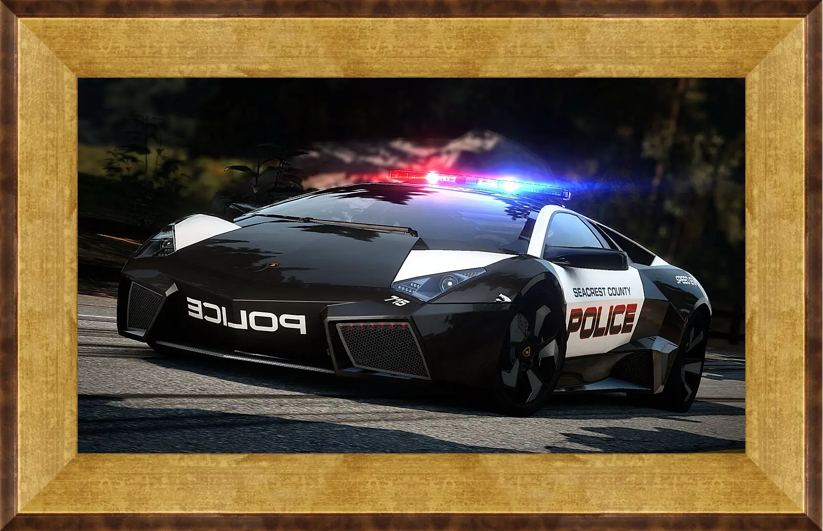 Картина в раме - nfs, need for speed, police
